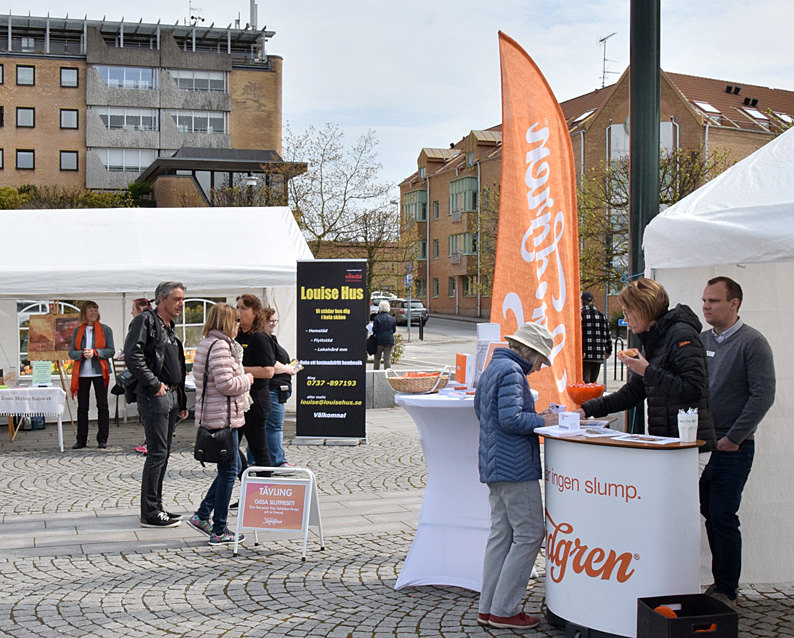 Företagsrundan, Landgren, Louise Hus, monter på Nya Torg, Företagsrundan, 13 maj