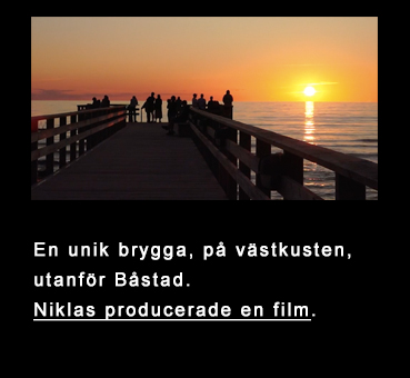 Film tagen vid brygga vid B&aring;stad.